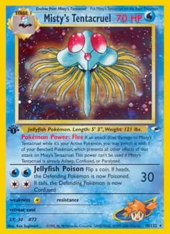 Misty's Tentacruel — Gym Heroes — Rare Holo