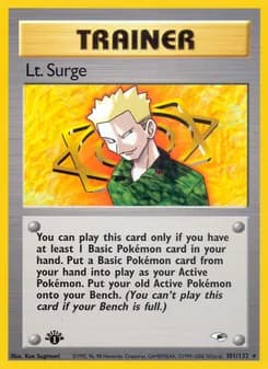Lt. Surge — Gym Heroes — Rare