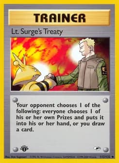 Lt. Surge's Treaty — Gym Heroes — Uncommon