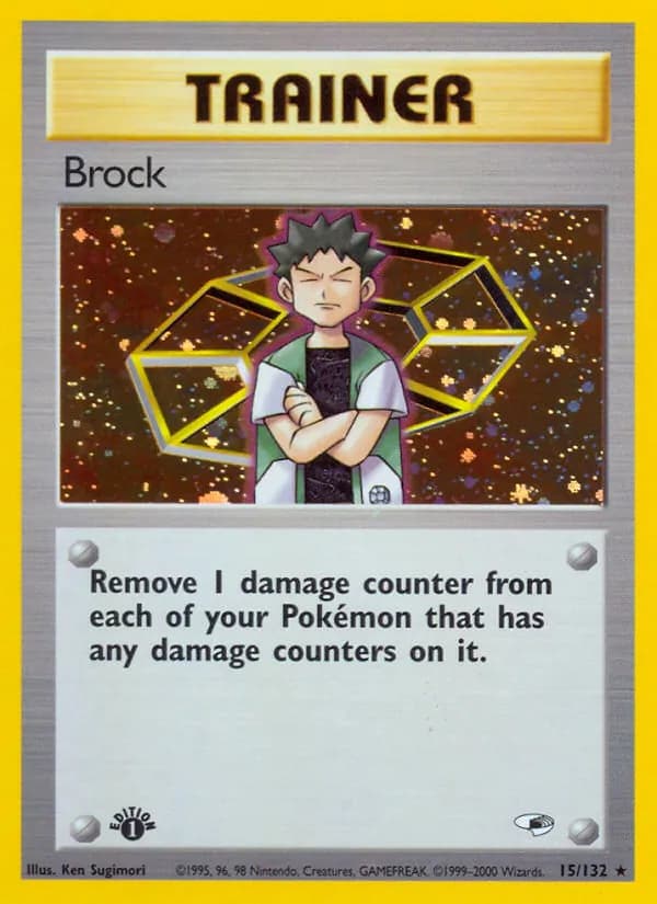 Brock — Gym Heroes, Rare Holo