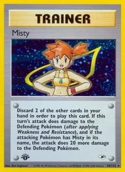 Misty — Gym Heroes — Rare Holo
