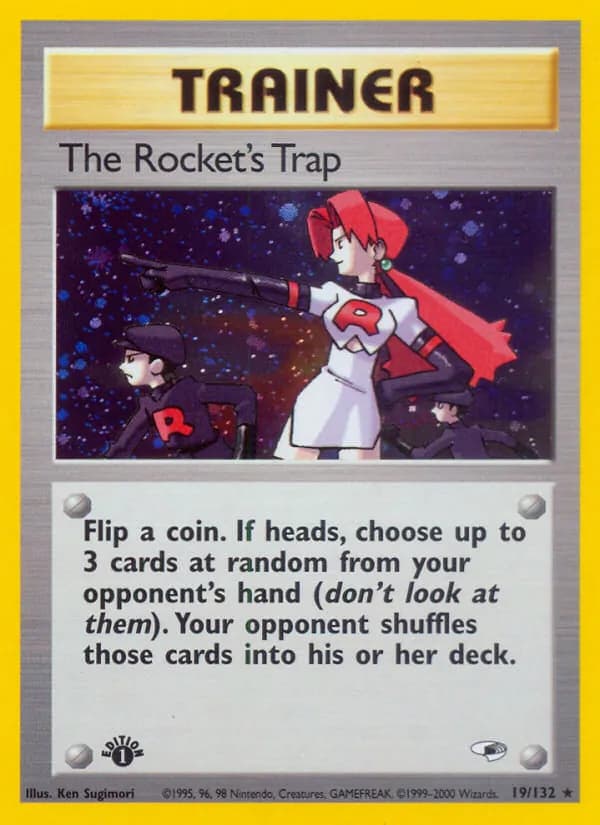 The Rocket's Trap — Gym Heroes, Rare Holo