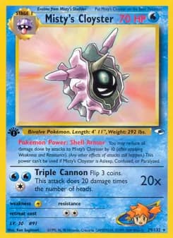 Misty's Cloyster — Gym Heroes — Rare Holo