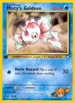Misty's Goldeen — Gym Heroes — Rare Holo