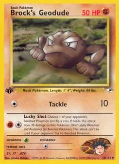 Brock's Geodude — Gym Heroes — Uncommon