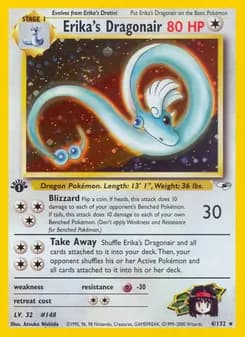 Erika's Dragonair — Gym Heroes — Rare Holo