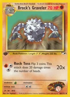 Brock's Graveler — Gym Heroes — Uncommon