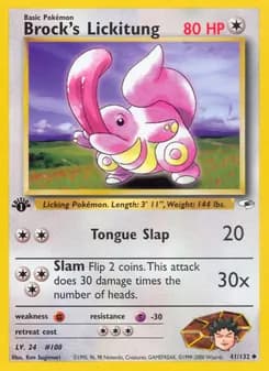 Brock's Lickitung — Gym Heroes — Uncommon