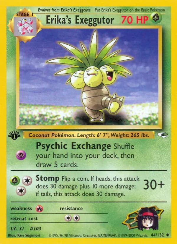 Erika's Exeggutor — Gym Heroes, Uncommon