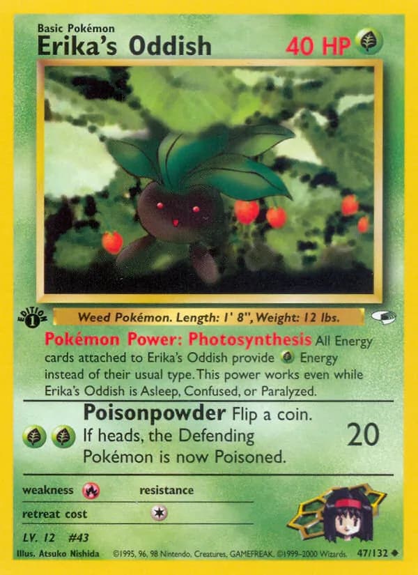 Erika's Oddish — Gym Heroes, Uncommon