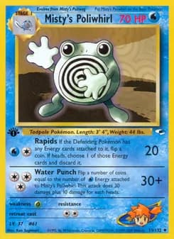 Misty's Poliwhirl — Gym Heroes — Uncommon