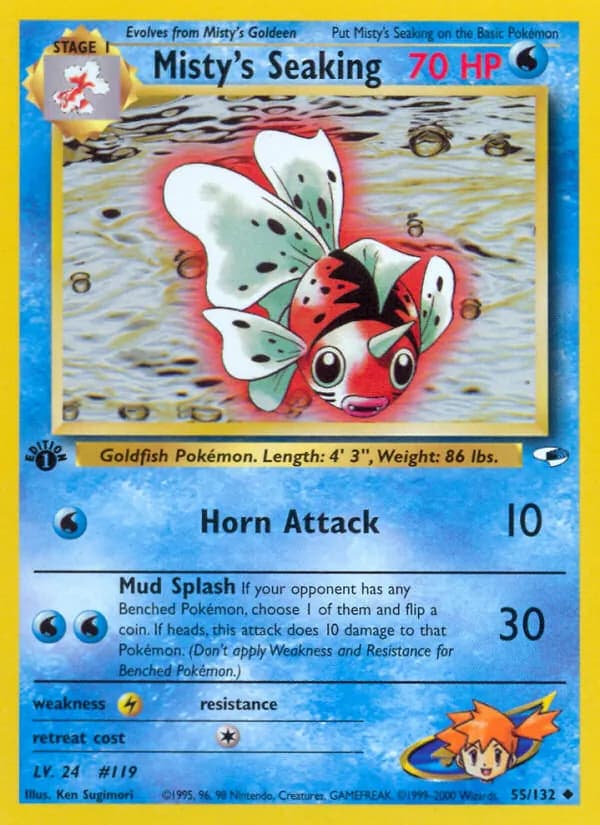 Misty's Seaking — Gym Heroes, Uncommon