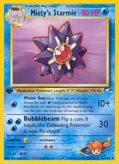 Misty's Starmie — Gym Heroes — Uncommon
