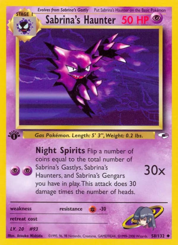 Sabrina's Haunter — Gym Heroes, Uncommon