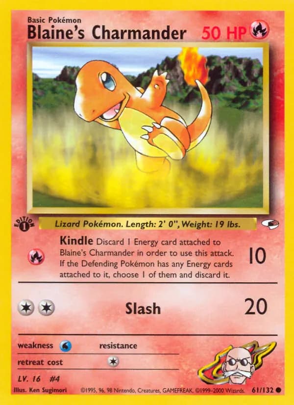 Blaine's Charmander — Gym Heroes, Common