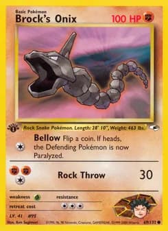 Brock's Onix — Gym Heroes — Common
