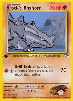 Brock's Rhyhorn — Gym Heroes — Common