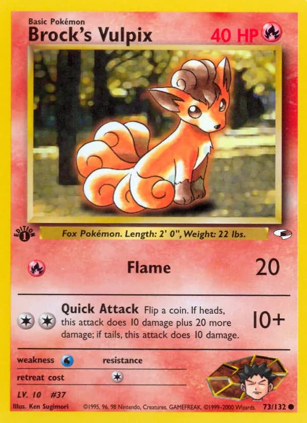 Brock's Vulpix — Gym Heroes, Common