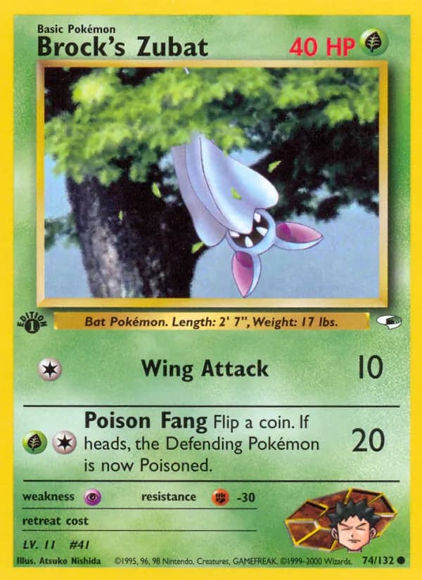 Brock's Zubat — Gym Heroes, Common