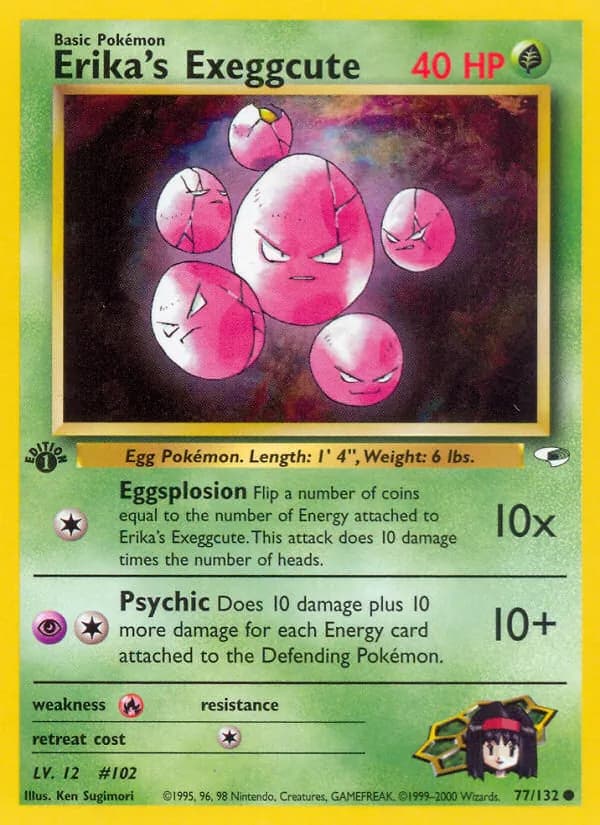 Erika's Exeggcute — Gym Heroes, Common
