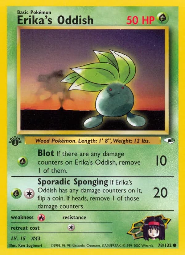 Erika's Oddish — Gym Heroes, Common