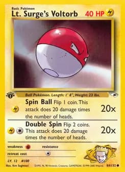 Lt. Surge's Voltorb — Gym Heroes — Common