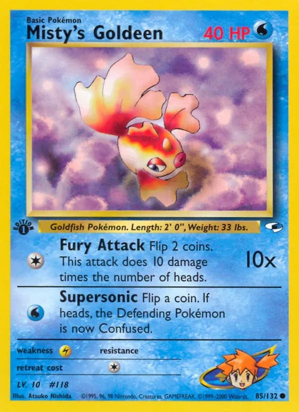 Misty's Goldeen — Gym Heroes, Common