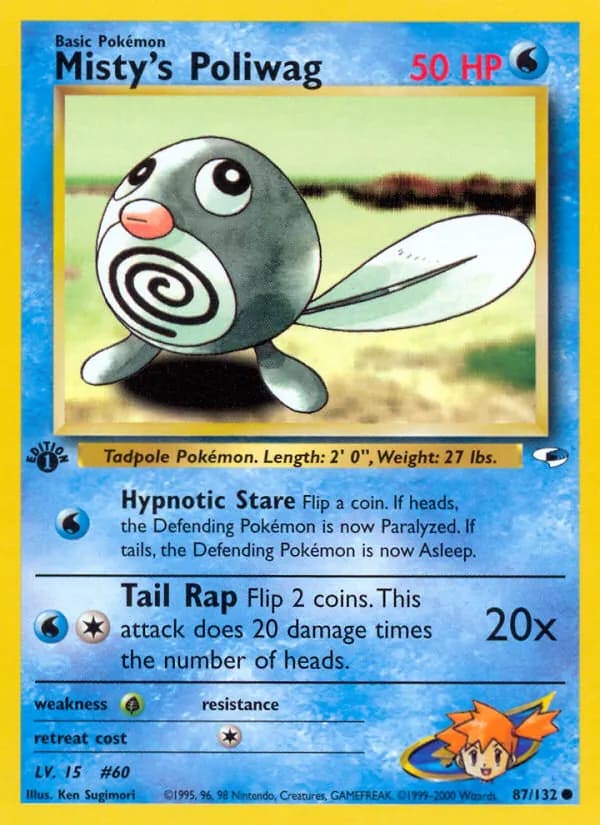 Misty's Poliwag — Gym Heroes, Common