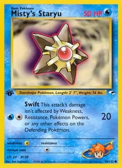 Misty's Staryu — Gym Heroes — Common
