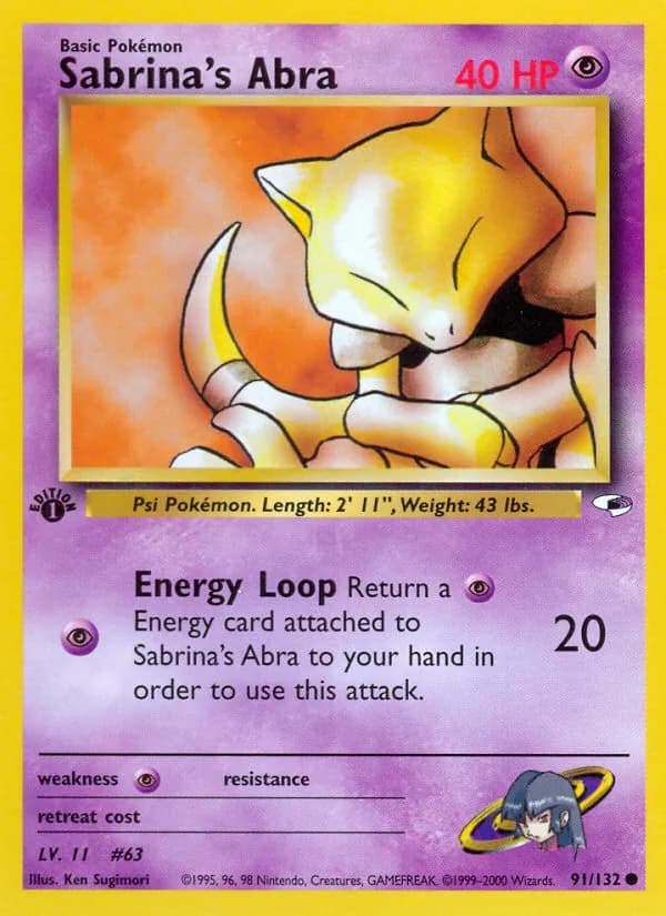 Sabrina's Abra — Gym Heroes, Common