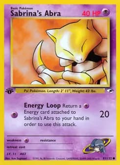 Sabrina's Abra — Gym Heroes — Common