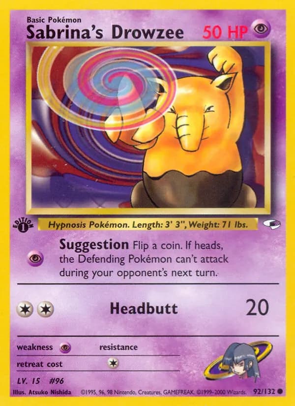 Sabrina's Drowzee — Gym Heroes, Common