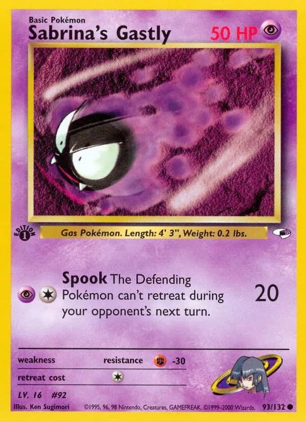 Sabrina's Gastly — Gym Heroes, Common