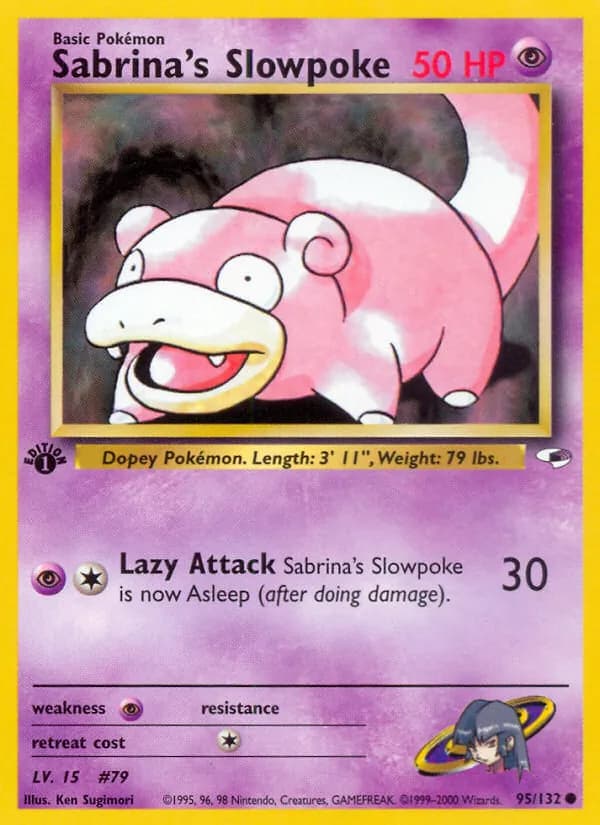 Sabrina's Slowpoke — Gym Heroes, Common