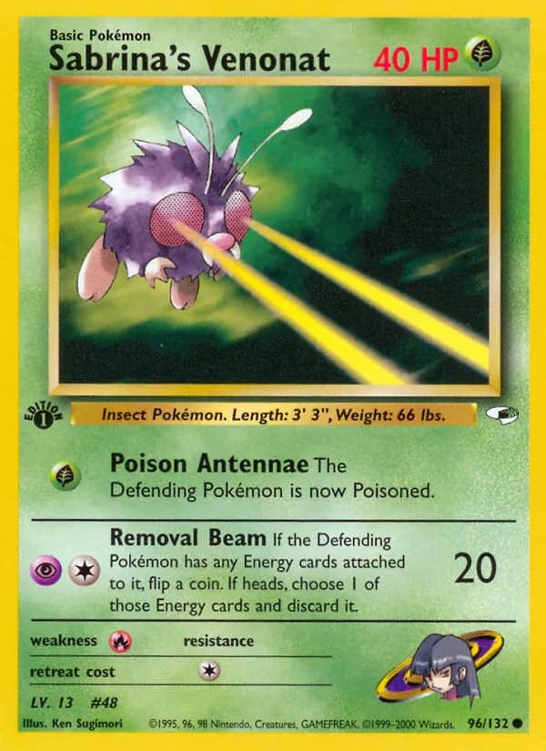 Sabrina's Venonat — Gym Heroes, Common