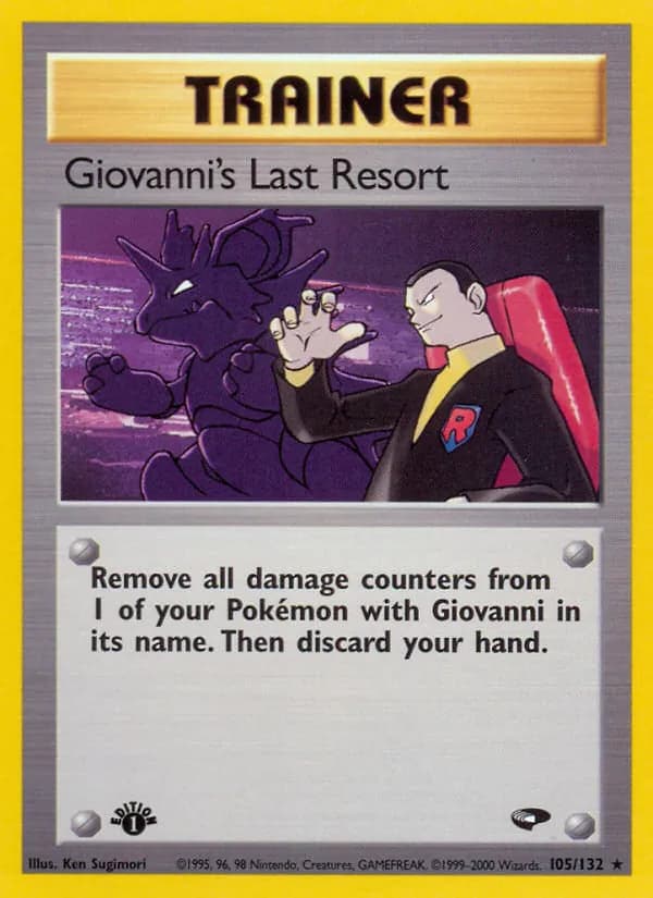 Giovanni's Last Resort — Gym Challenge, Rare