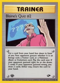 Blaine's Quiz #2 — Gym Challenge — Uncommon