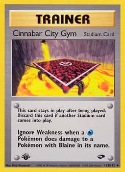 Cinnabar City Gym — Gym Challenge — Uncommon