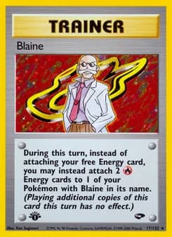 Blaine — Gym Challenge — Rare Holo