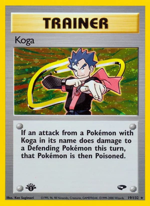 Koga — Gym Challenge, Rare Holo