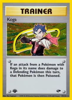Koga — Gym Challenge — Rare Holo