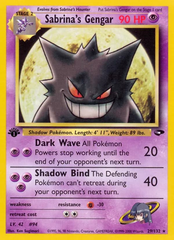 Sabrina's Gengar — Gym Challenge, Rare