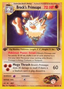 Brock's Primeape — Gym Challenge — Uncommon