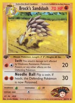 Brock's Sandslash — Gym Challenge — Uncommon