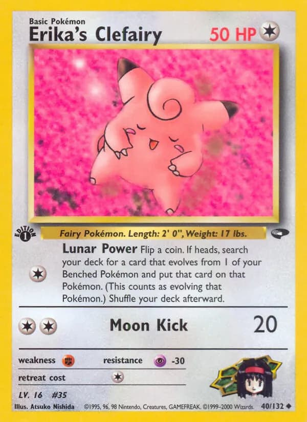 Erika's Clefairy — Gym Challenge, Uncommon