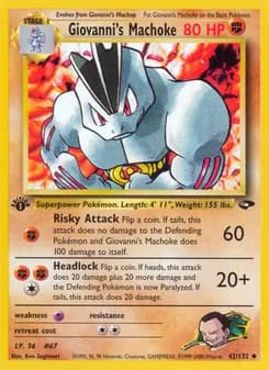Giovanni's Machoke — Gym Challenge — Uncommon