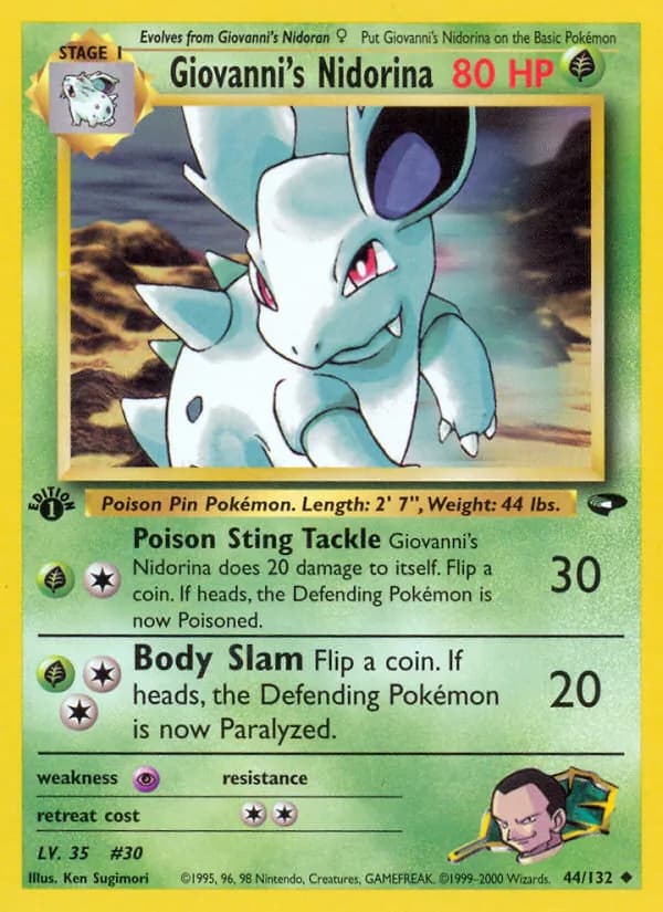 Giovanni's Nidorina — Gym Challenge, Uncommon