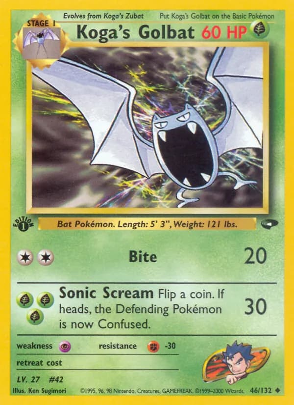 Koga's Golbat — Gym Challenge, Uncommon