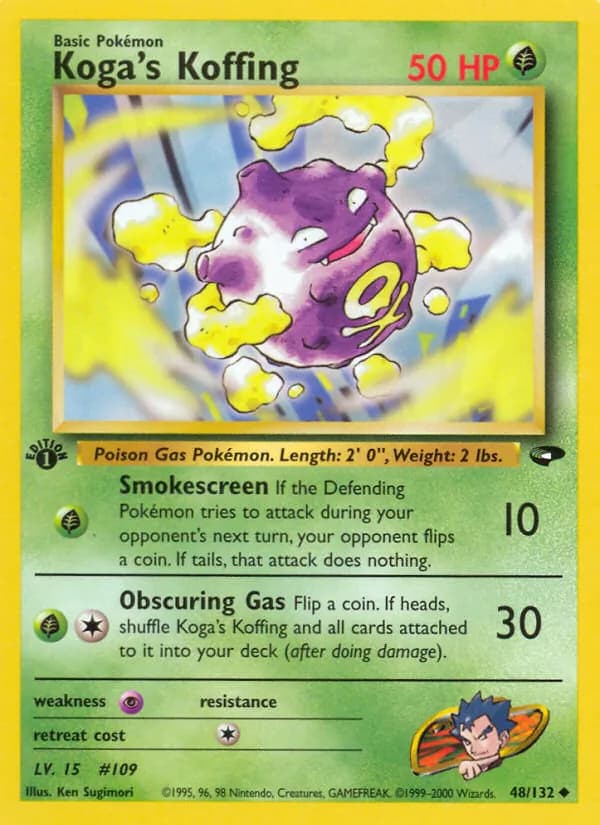 Koga's Koffing — Gym Challenge, Uncommon