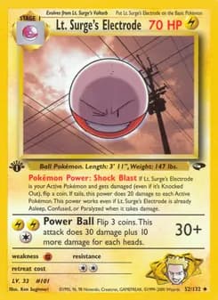 Lt. Surge's Electrode — Gym Challenge — Uncommon